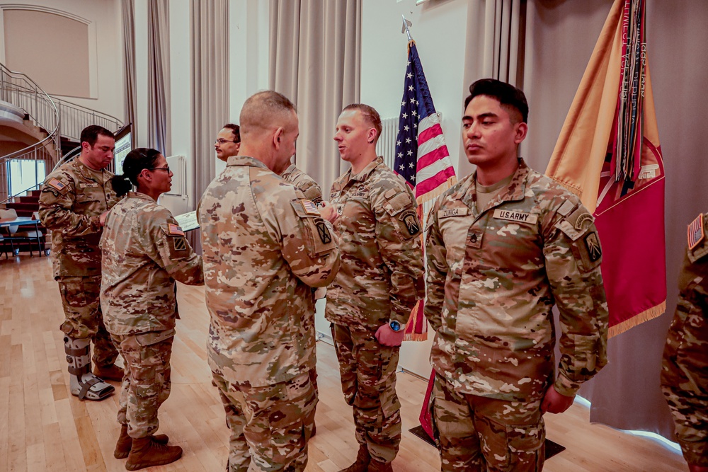 21st TSC Commander Presents Army medal's to 16th Sustainment Brigade Soldier's