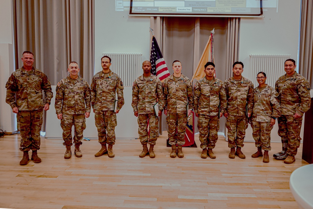 21st TSC Commander Presents Army medal's to 16th Sustainment Brigade Soldier's