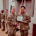 21st TSC Commander Presents Army medals to 16th Sustainment Brigade Soldier's