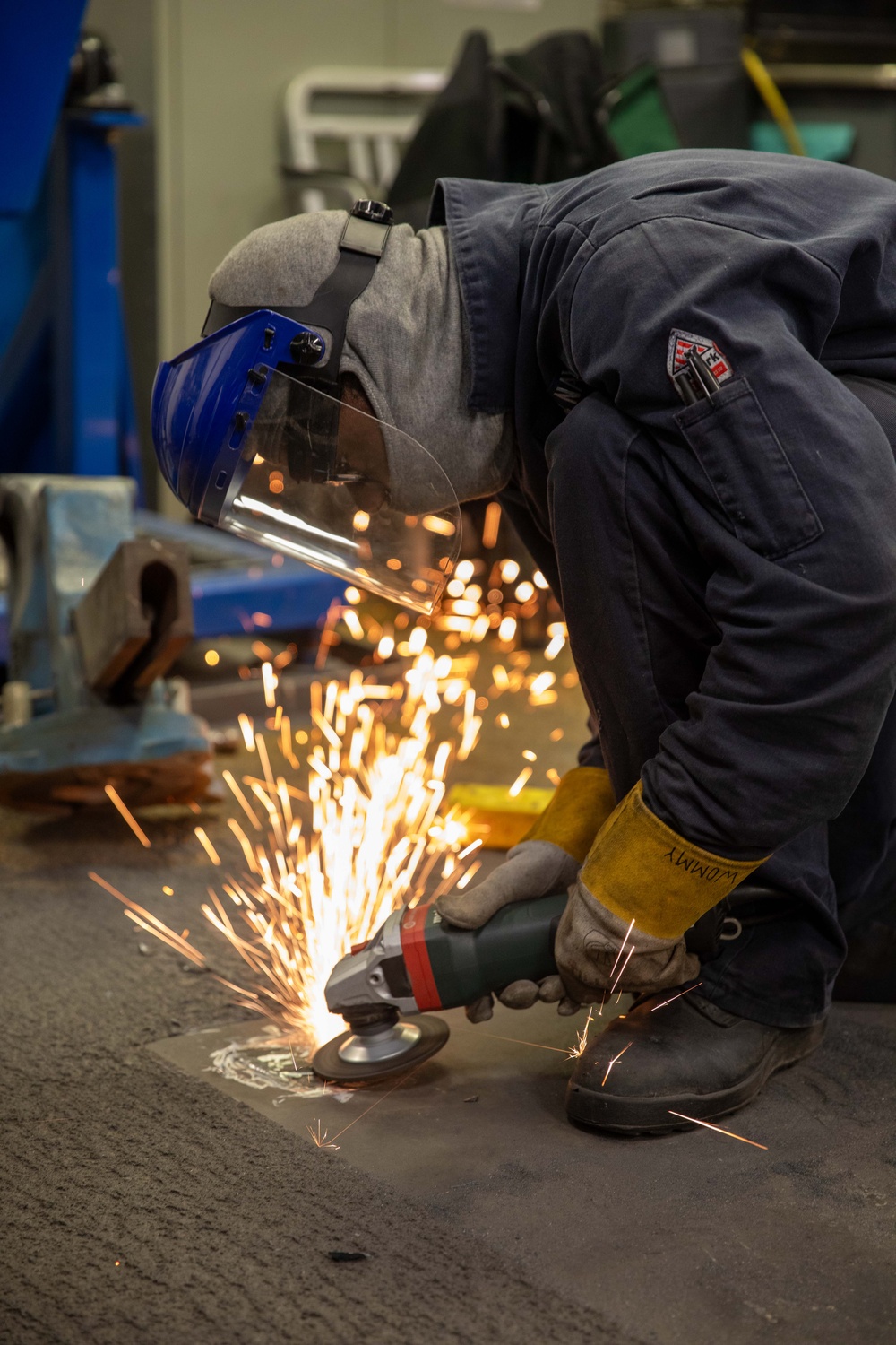 USS Gerald R. Ford (CVN 78) Sailor Refurbishes Space