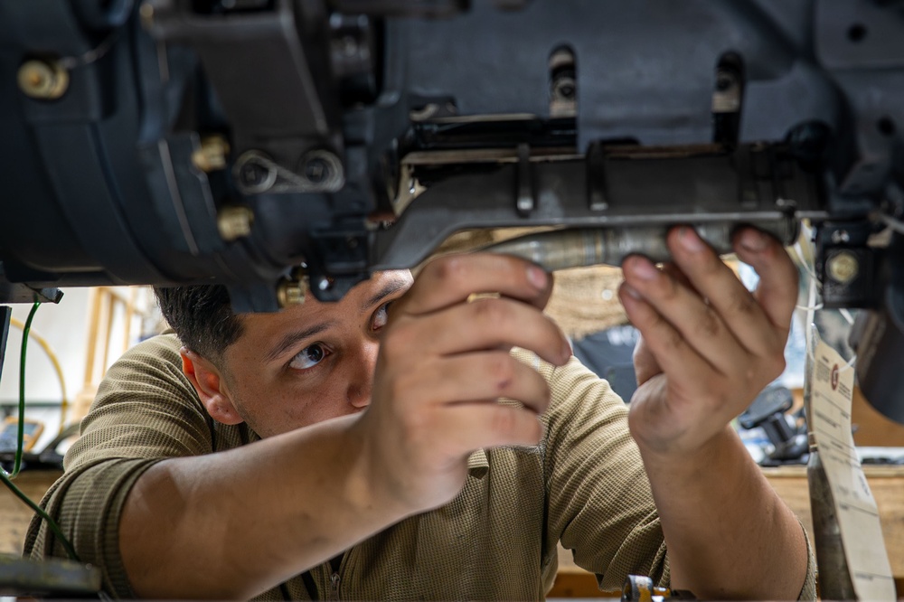 Backbone of 378th EMXS: Weapons backshop