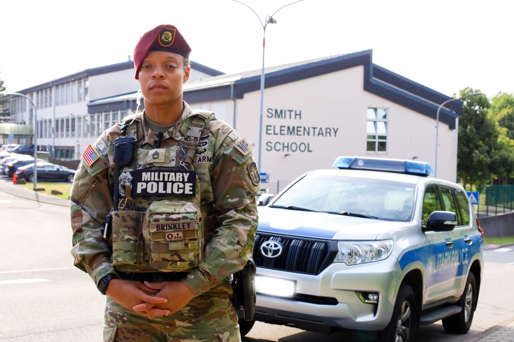 Military Police Provide Safety for Children Across Baumholder Returning to School