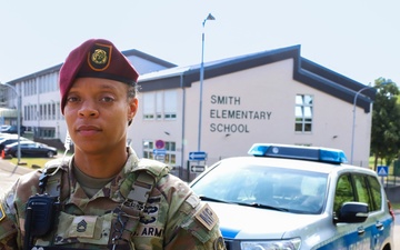 Military Police Provide Safety for Children Across Baumholder Returning to School