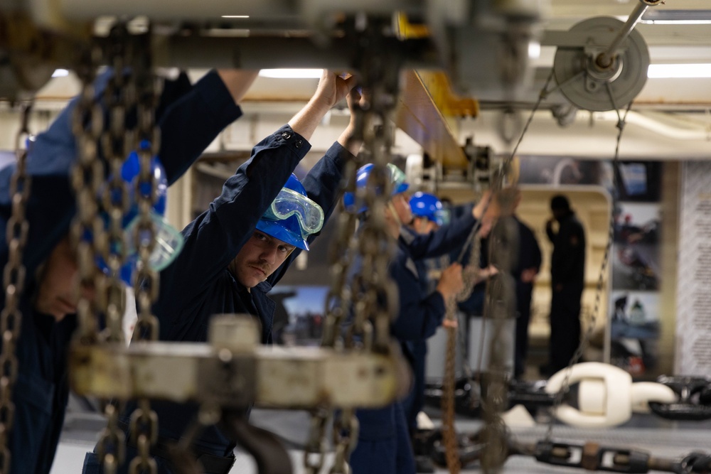 USS Gerald R. Ford (CVN 78) Sailors Conduct a Video Shoot