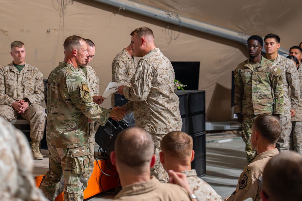 U.S. Marines host joint PME at 378th AEW