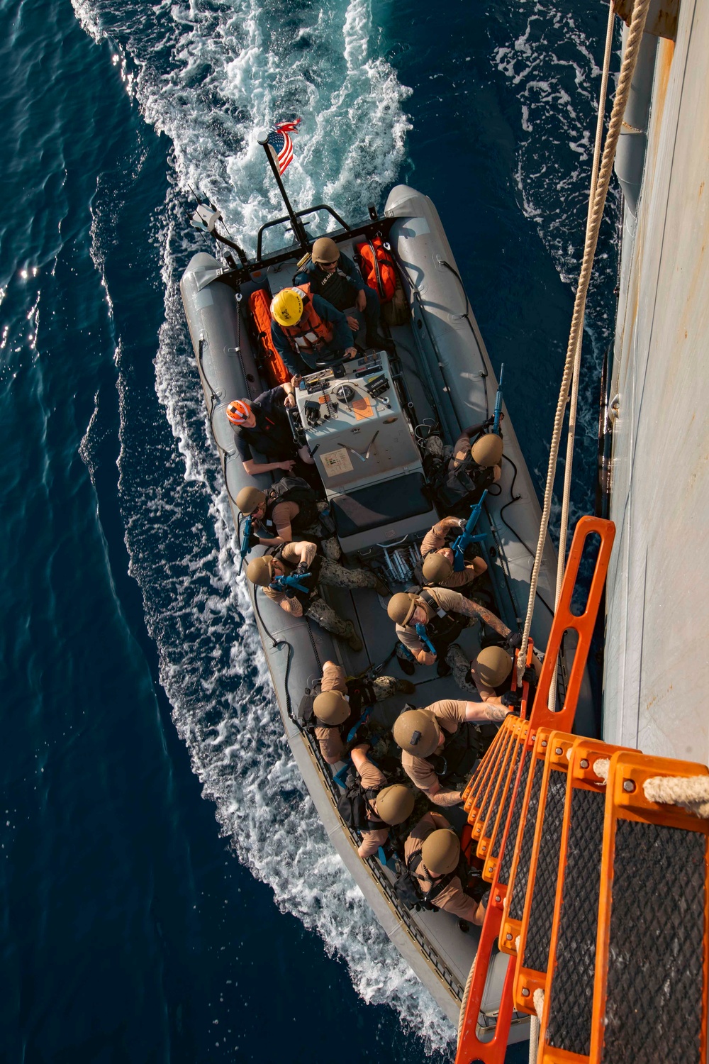 USS Winston S. Churchill and USS Bainbridge Conducts Small Boat Operations