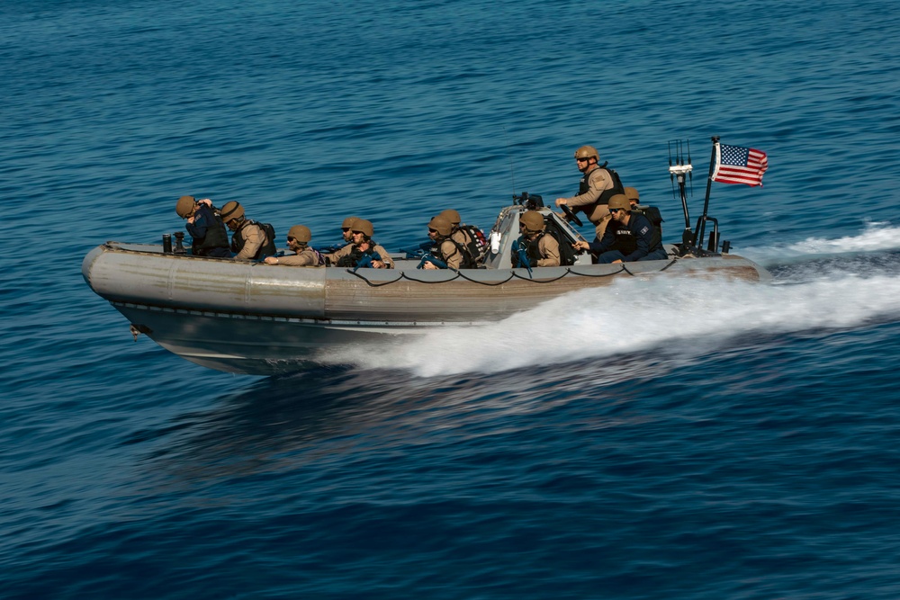 USS Winston S. Churchill (DDG 81) Conducts Small Boat Operations
