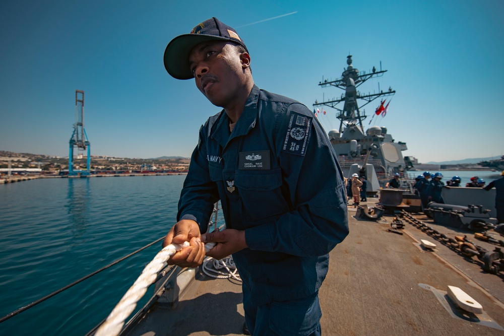 USS Winston S. Churchill (DDG 81) Departs Marseille, France