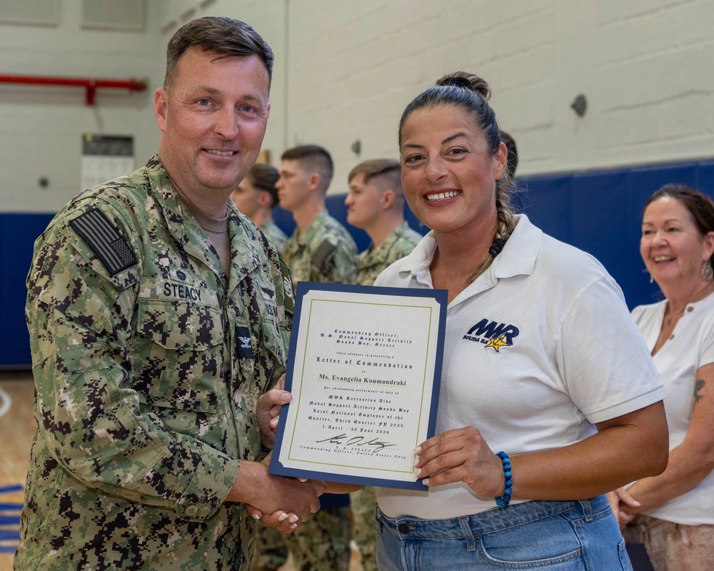 NSA Souda Bay Awards at Quarters August 2025