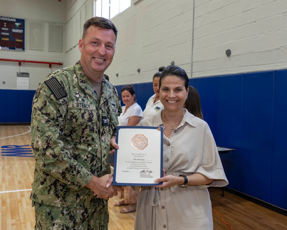 NSA Souda Bay Awards at Quarters August 2025