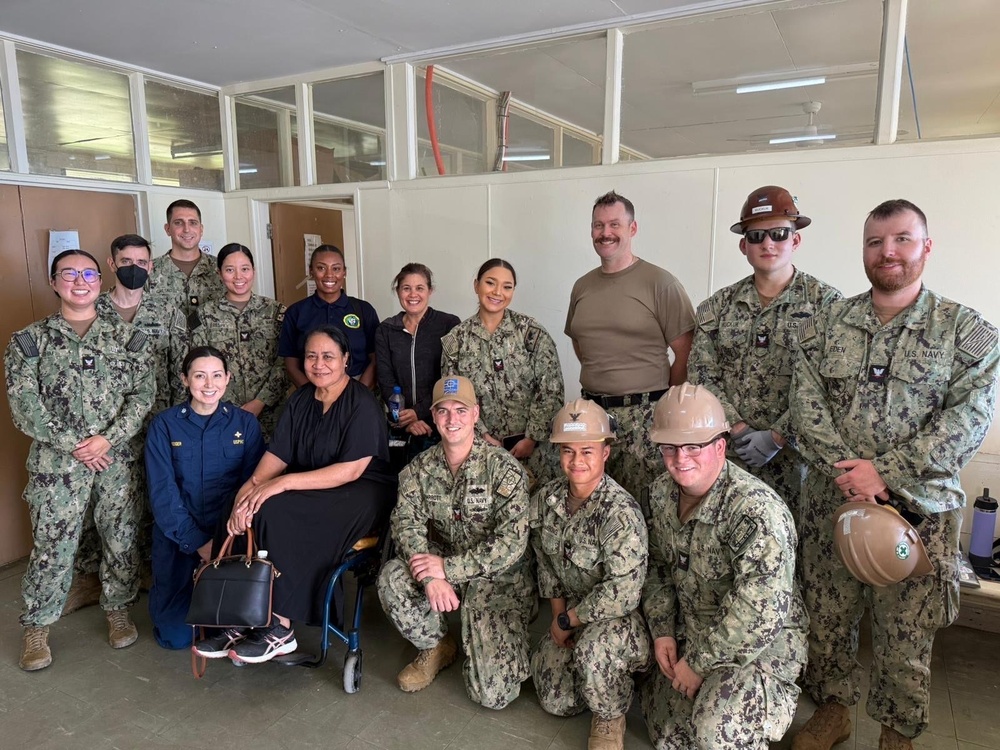 NMCB 4 Seabees in Tonga during Pacific Partnership 25