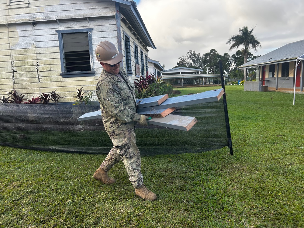 NMCB 4 Seabees in Tonga during Pacific Partnership 25