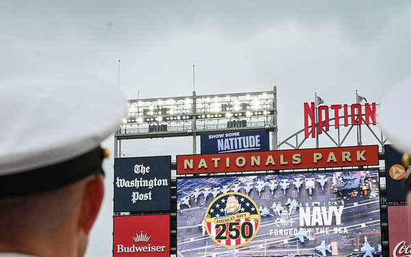 Washington Nationals Host U.S. Navy for Navy Day, Celebrates 250th Birthday