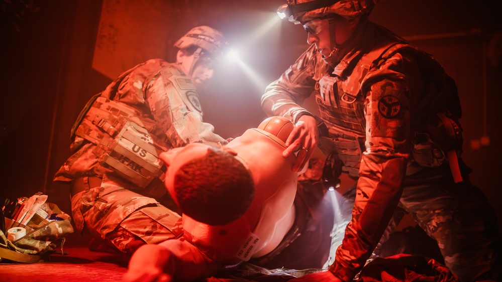 Task Force Saber Troopers Sharpen Readiness Through Combat Lifesaver Training
