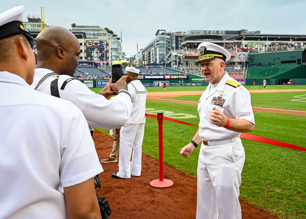 Washington Nationals Host U.S. Navy for Navy Day, Celebrates 250th Birthday