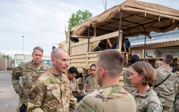 10th Expeditionary Aeromedical Evacuation Flight Direct Patients in Base-Wide Mass Casualty Training Exercise
