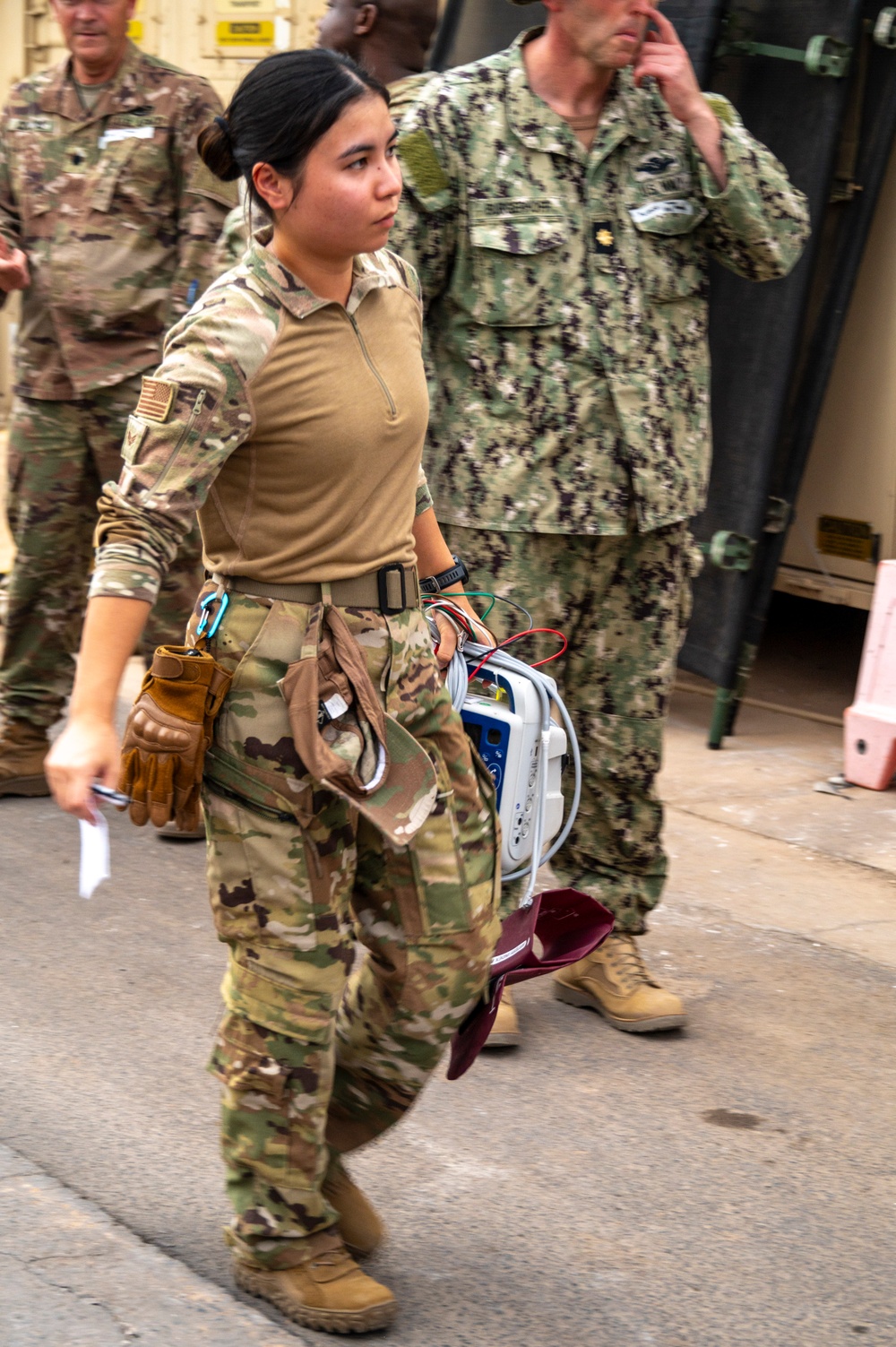 10th Expeditionary Aeromedical Evacuation Flight Direct Patients in Base-Wide Mass Casualty Training Exercise