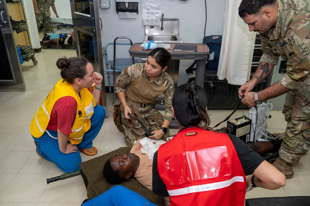 10th Expeditionary Aeromedical Evacuation Flight Direct Patients in Base-Wide Mass Casualty Training Exercise