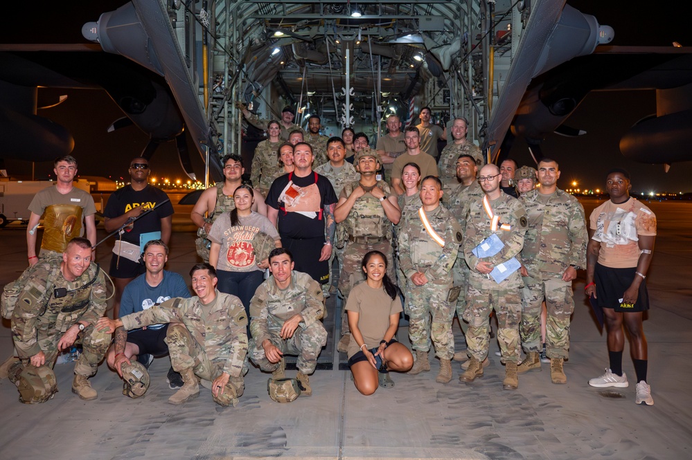 10th Expeditionary Aeromedical Evacuation Flight Direct Patients in Base-Wide Mass Casualty Training Exercise