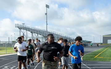 Recruiting Sub-Station Round Rock visits Taylor High School