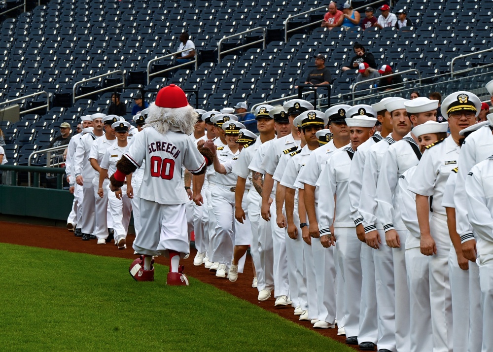 Washington Nationals Host U.S. Navy for Navy Day, Celebrates 250th Birthday