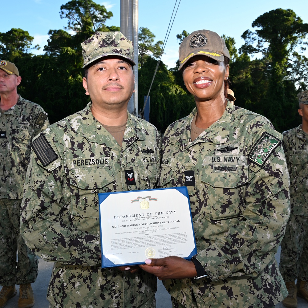 Awards Ceremony at Naval Hospital Jacksonville – August 22, 2025