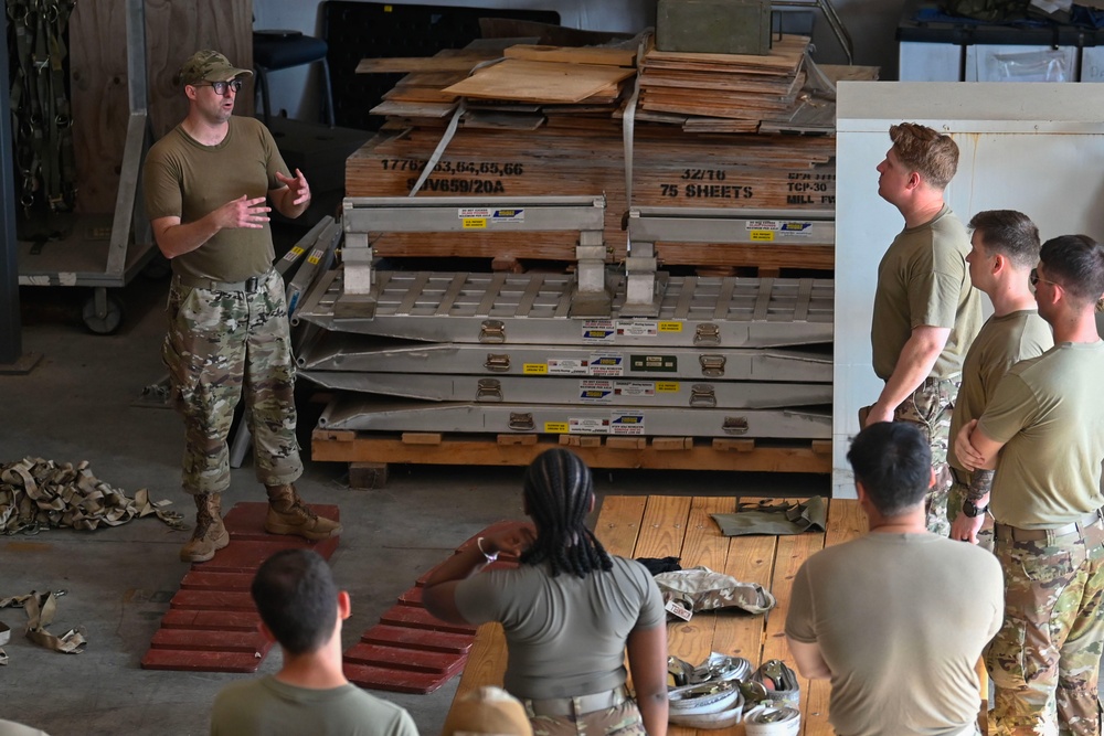 Pallet build up and equipment weighing training