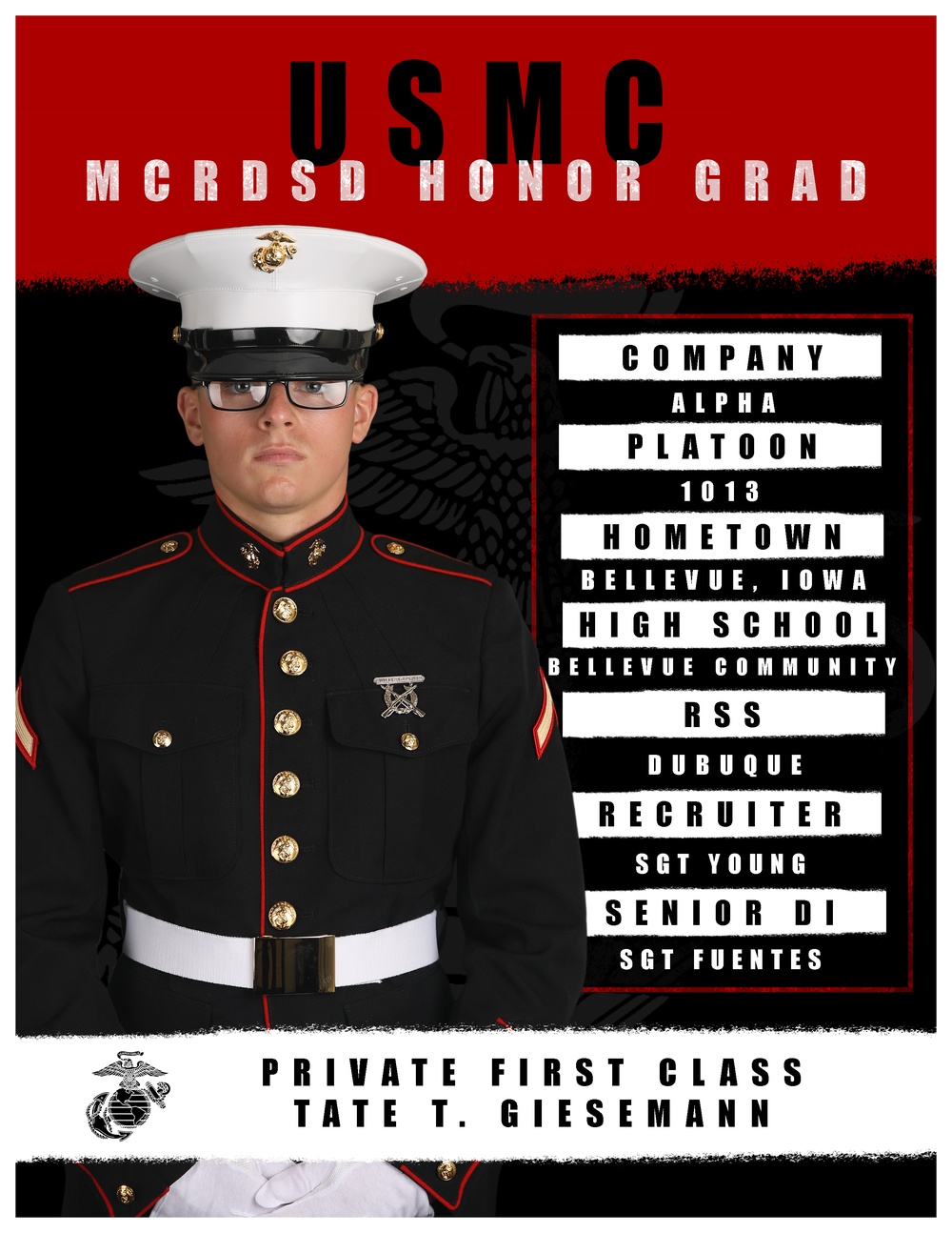 Alpha Company Honor Graduate