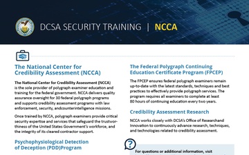 DCSA Security Academy NCAA