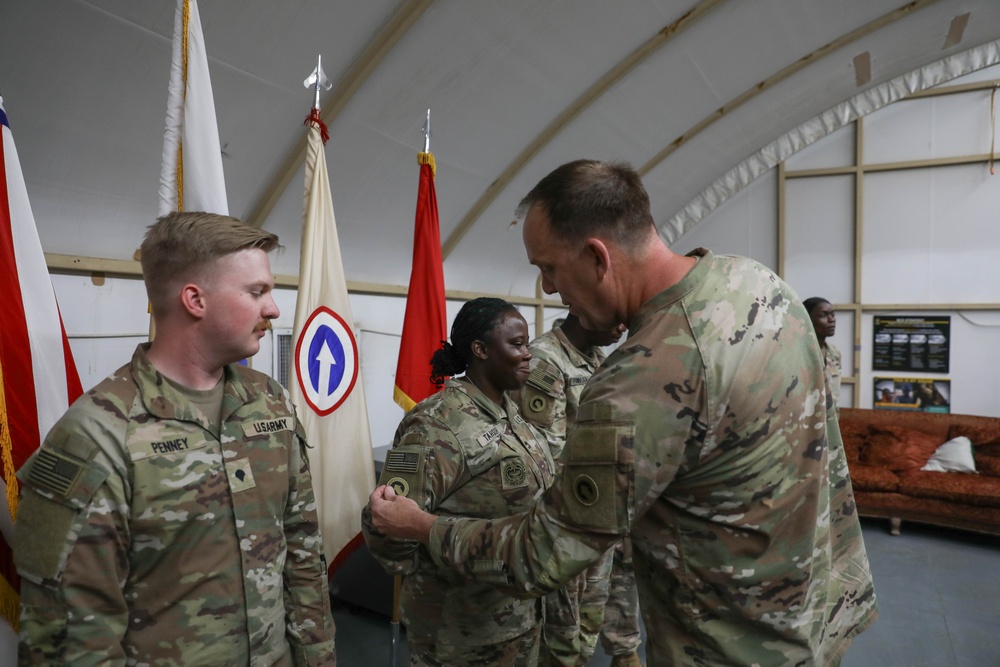 Alpha Company Patching Ceremony