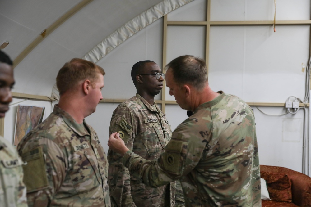 Alpha Company Patching Ceremony