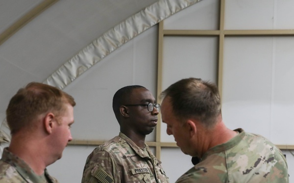 Alpha Company Patching Ceremony