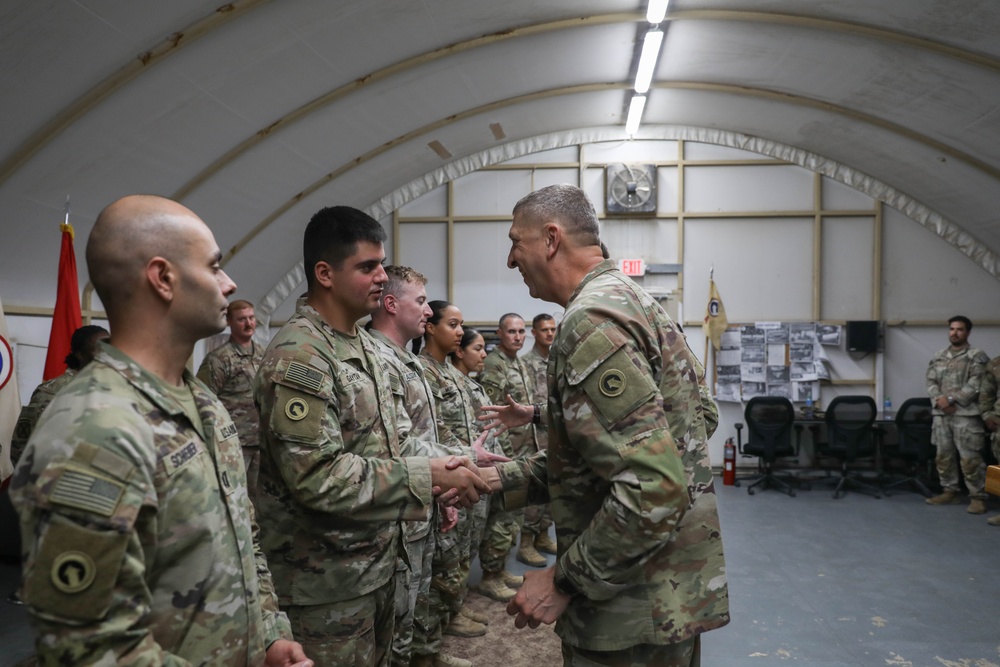 Alpha Company Patching Ceremony