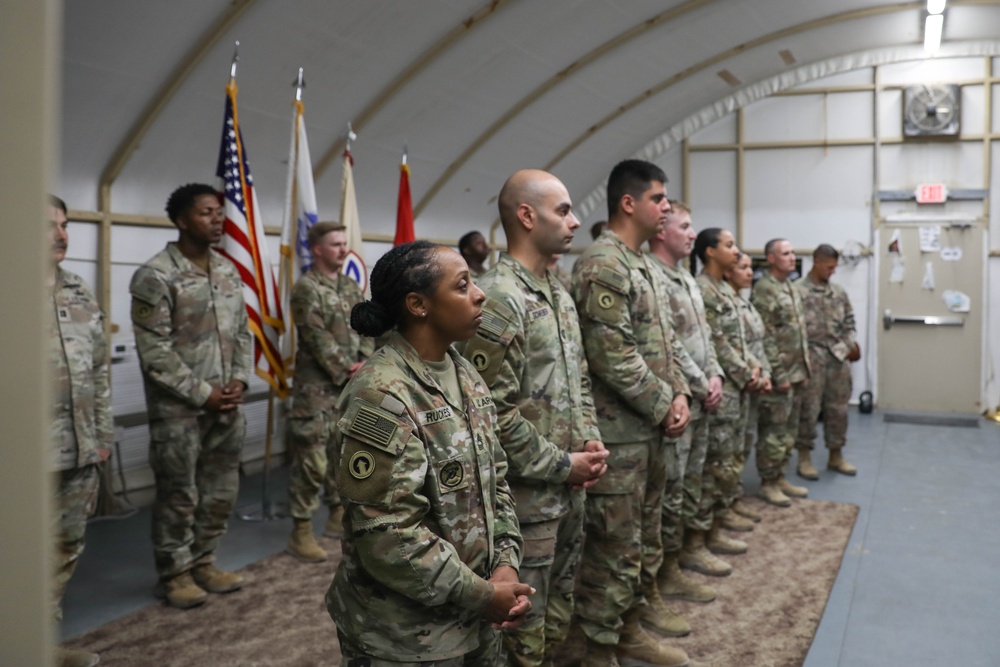 Alpha Company Patching Ceremony