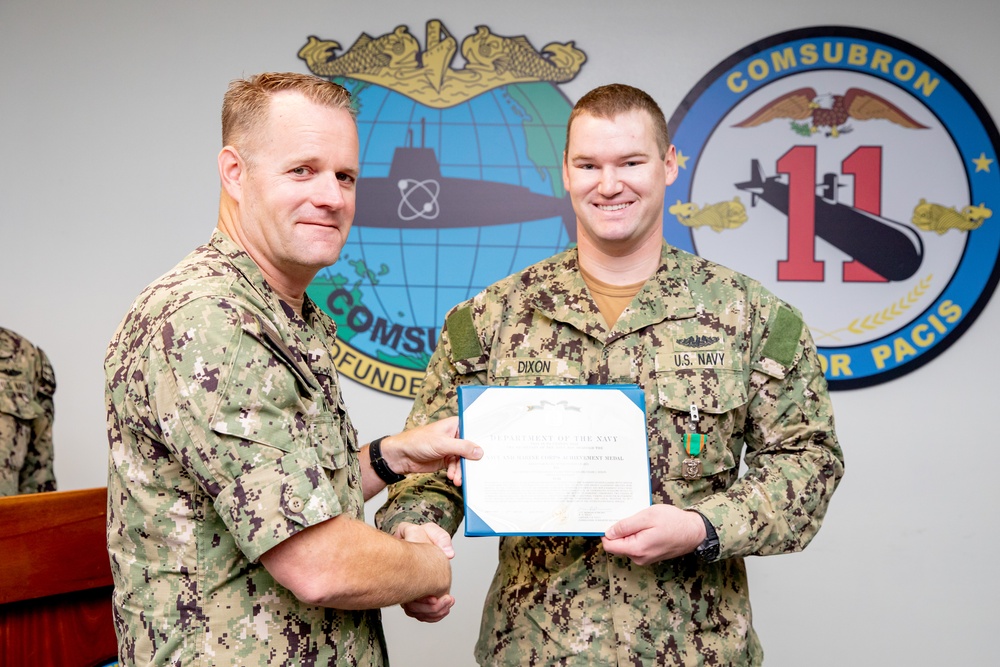 Commander, Submarine Squadron 11 Awards-At-Quarters