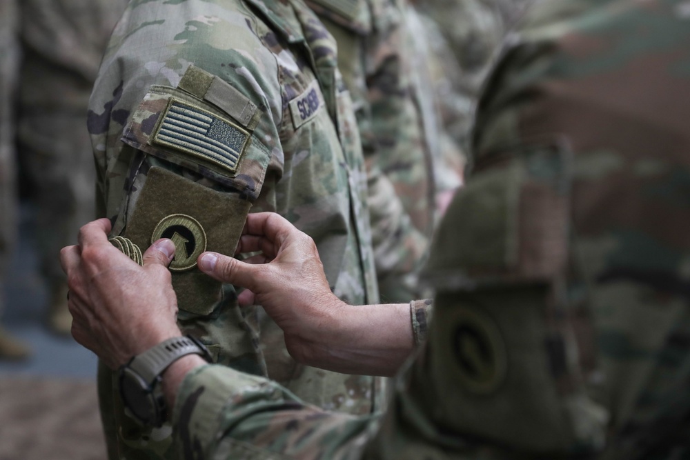 Alpha Company Patching Ceremony