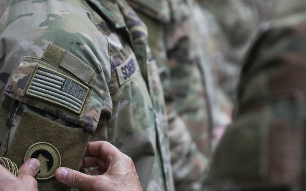 Alpha Company Patching Ceremony