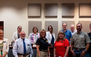 Honorary Commanders Tour Wing Staff Agencies at Goodfellow