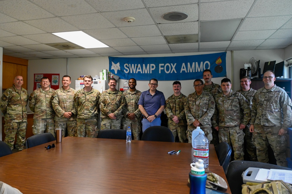 Sen. Jeff Zell visits McEntire Joint National Guard Base