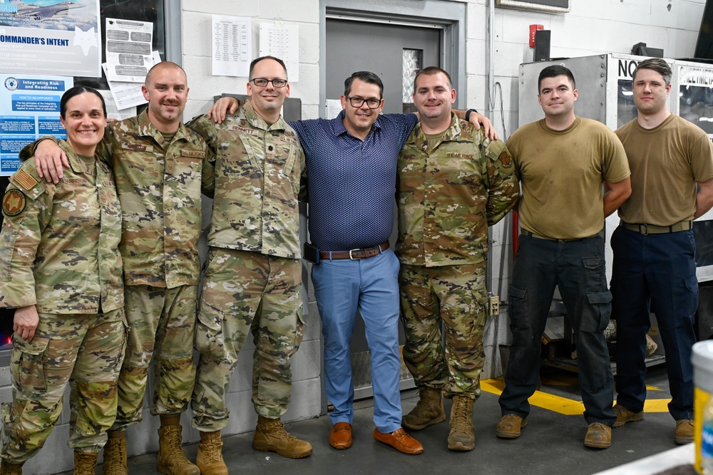 Sen. Jeff Zell visits McEntire Joint National Guard Base