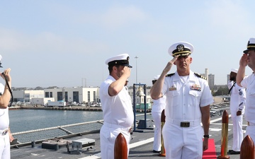 USS Tulsa (LCS 16) Gold Crew Conducts Change of Command