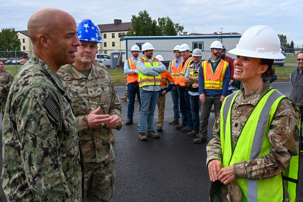DLA Energy commander tours JBER fuel systems, recognizes Airmen excellence