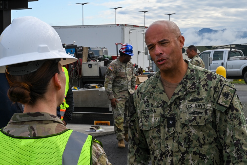 DLA Energy commander tours JBER fuel systems, recognizes Airmen excellence