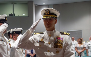 Capt. Rob Garis Relieves Capt. Dale Klein as Commodore of Submarine Squadron 19