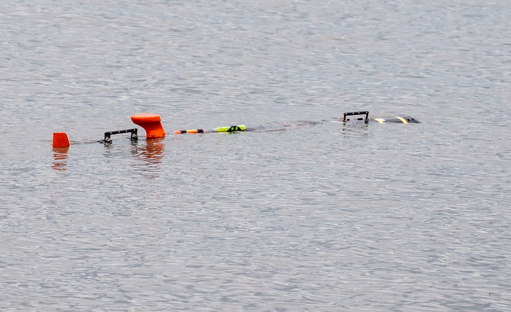 ExMCM Company 9-1 deploys unmanned underwater vehicle during Arctic Edge 2025