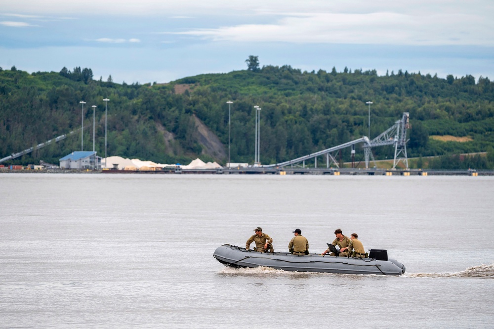 ExMCM Company 9-1 deploys unmanned underwater vehicle during Arctic Edge 2025