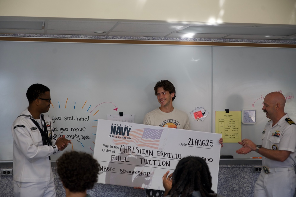Navy Awards $200K NROTC Scholarship to Kirkwood High School Senior