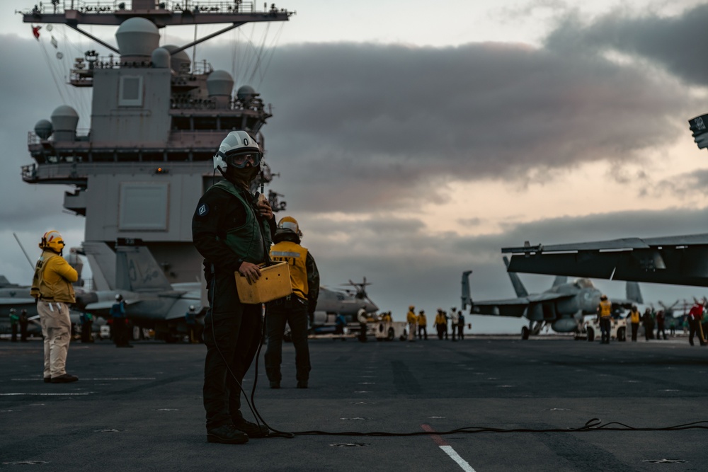 USS Gerald R. Ford (CVN 78) Conducts Flight Operations