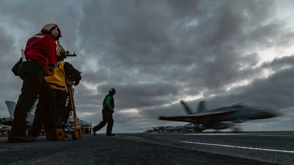 The World’s Largest Airtcraft Carrier, USS Gerald R. Ford (CVN 78) Conducts Routine Flight Operations