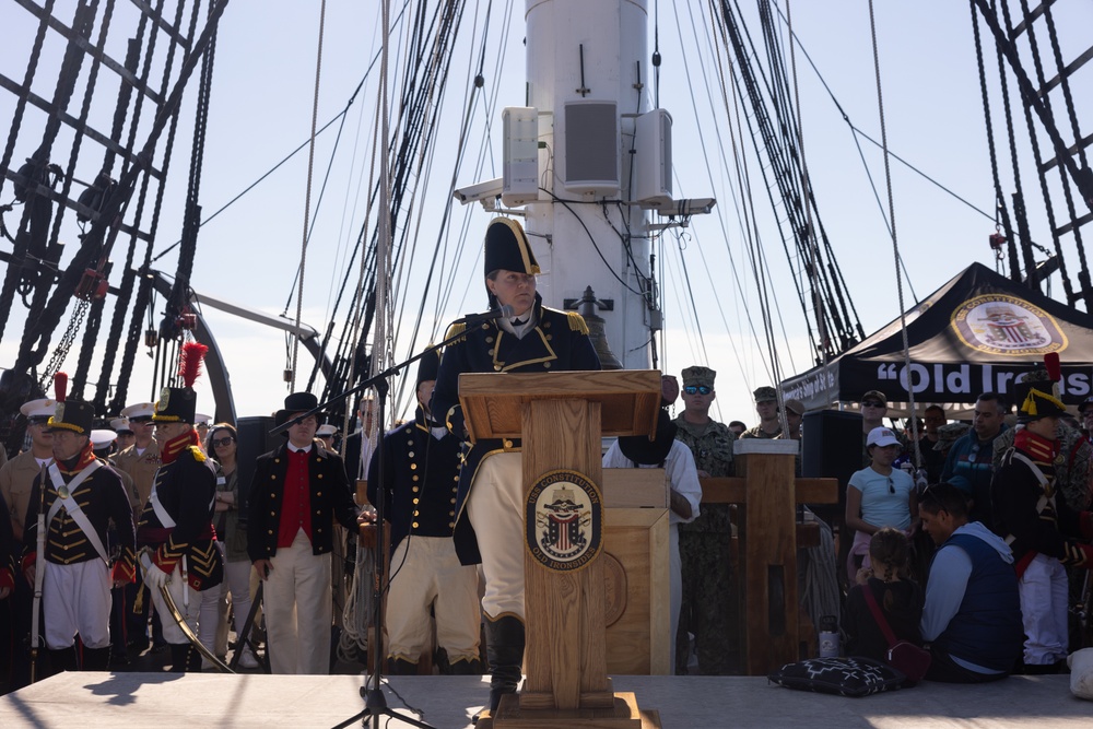 Marines go underway aboard the USS Constitution